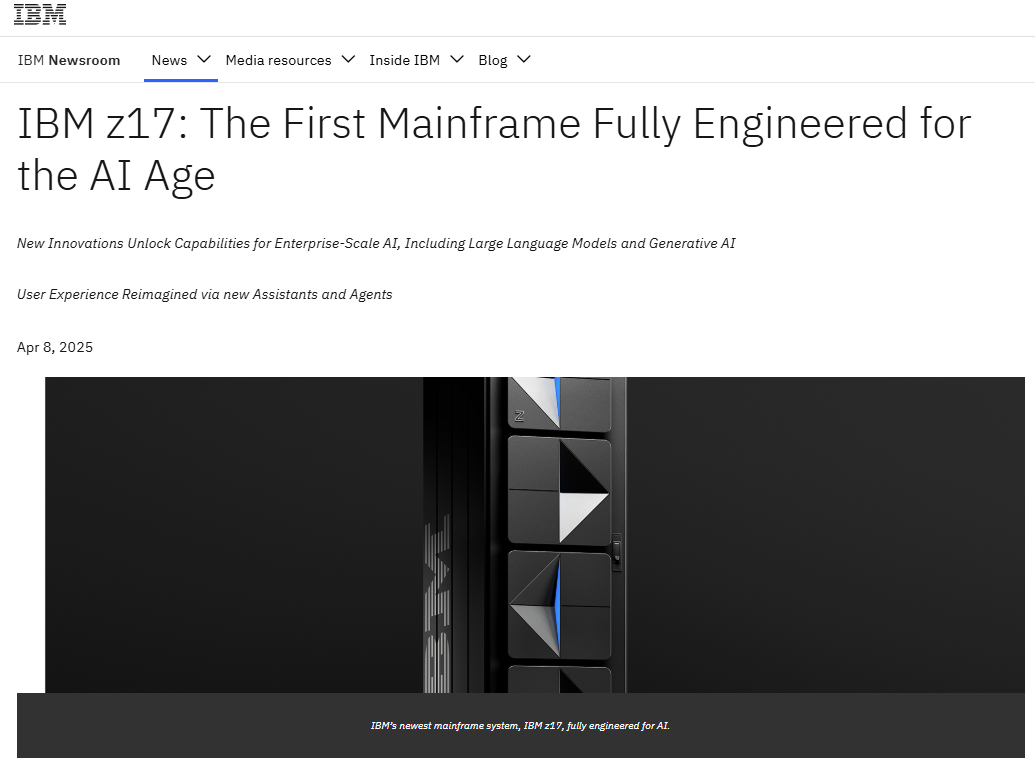 https://newsroom.ibm.com/z17