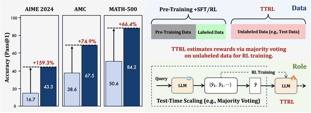 그림3. TTRL: Test-Time Reinforcement Learning
