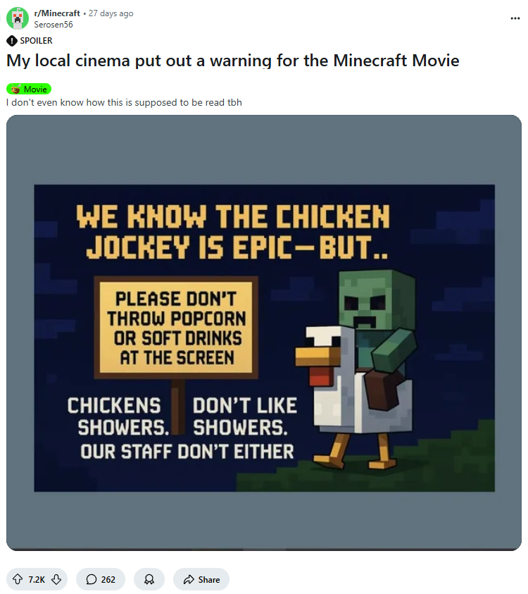 Minecraft community on Reddit