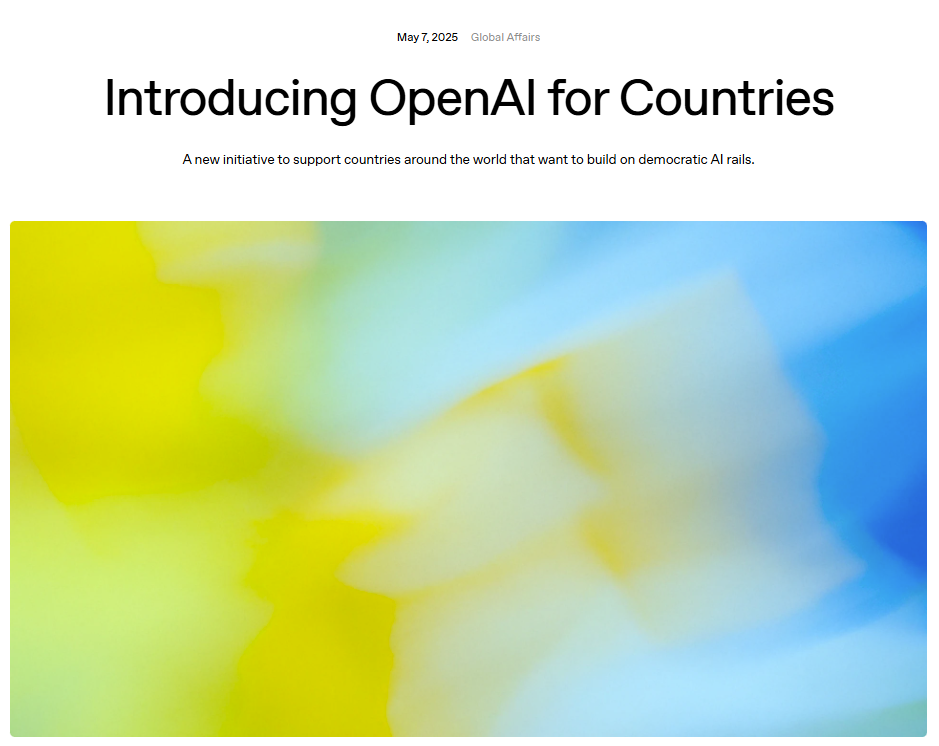https://openai.com/global-affairs/openai-for-countries/