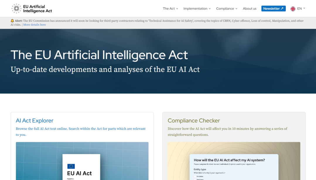 http://artificialintelligenceact.eu/