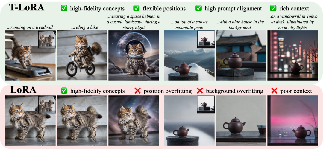 T-LoRA: Single Image Diffusion Model Customization Without Overfitting