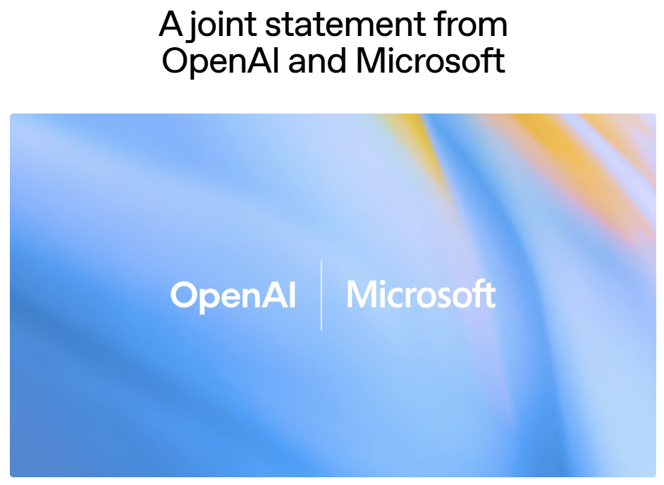 https://openai.com/index/joint-statement-from-openai-and-microsoft/