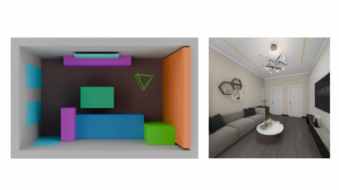 SPATIALGEN: Layout-guided 3D Indoor Scene Generation