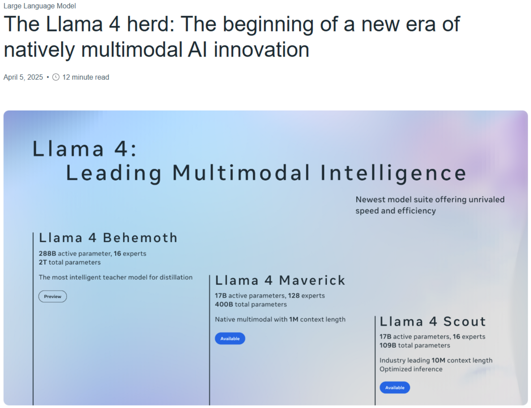 https://ai.meta.com/blog/llama-4-multimodal-intelligence/