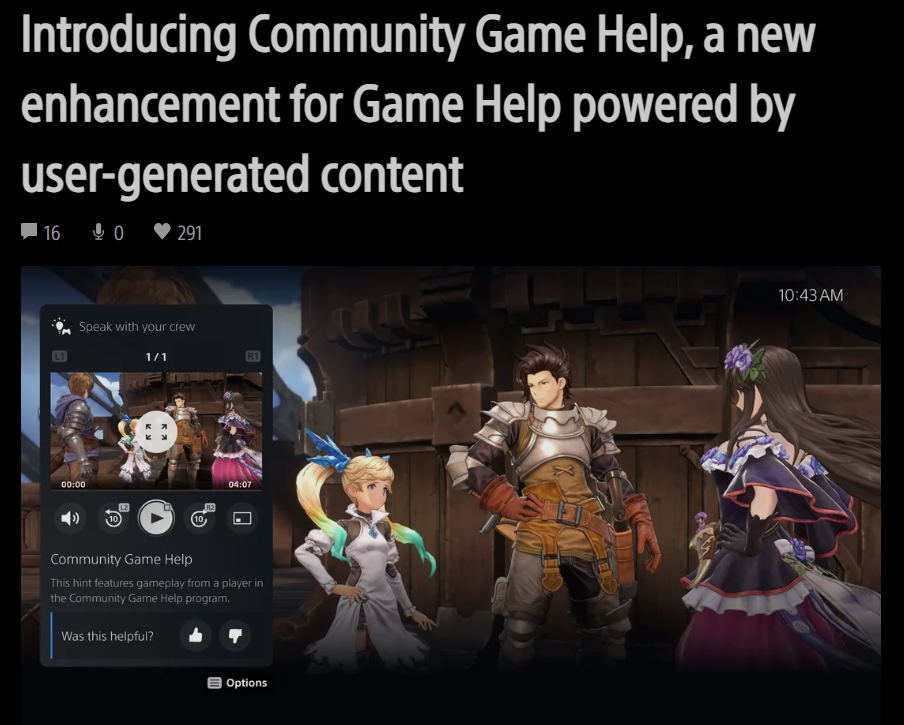 https://blog.playstation.com/2024/03/26/introducing-community-game-help-a-new-enhancement-for-game-help-powered-by-user-generated-content/