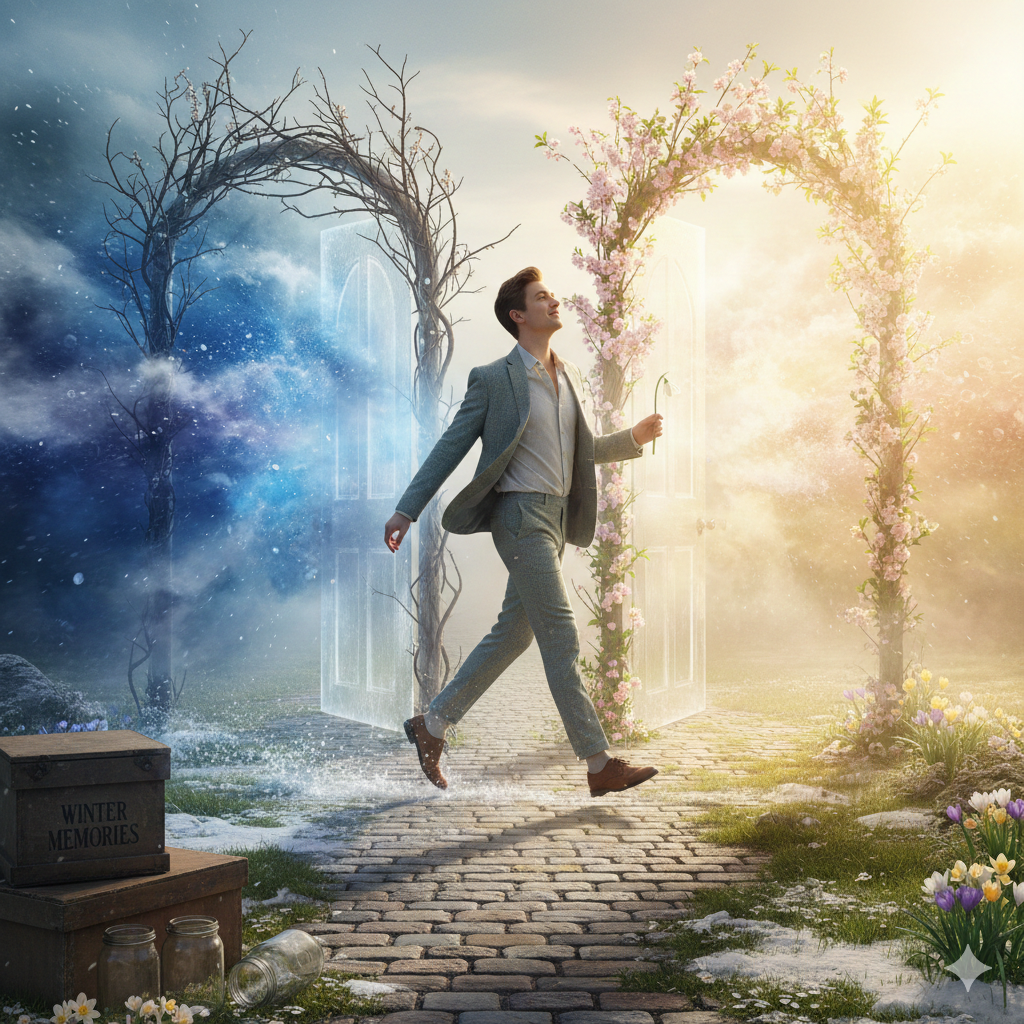 봄을 들이기 위해, 겨울을 꺼냈다