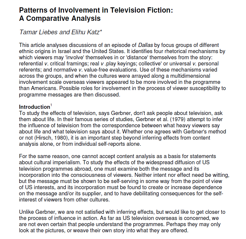 [메타X(MetaX)][논문리뷰] TV 드라마는 어떻게 현실이 되는가