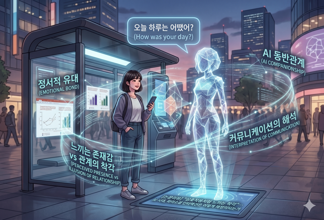 [논문리뷰] “느끼는 존재감 vs 관계의 착각 vs 커뮤니케이션의 해석”