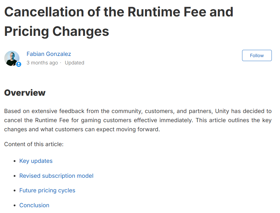 https://support.unity.com/hc/en-us/articles/30322080156692-Cancellation-of-the-Runtime-Fee-and-Pricing-Changes